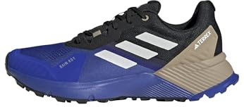 adidas Men's Terrex Soulstride RAIN.RDY Trail Running Shoes, Semi Lucid Blue/Grey One/Blanch Cargo, 14.5 UK