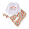 NaLatia Fledermaus Kostüm Kinder Elsa Kostüm Mädchen Baby Mädchen Halloween Kürbis Kleidung Outfit Babykleidung Set Langarmshirt Top + Hose Neugeborene Kleinkinder Weiche Babyset My First Halloween