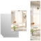 Abyssaly Stick on Mirrors for Walls, Large Self Adhesive Mirror Tiles for Bathroom Square, 2mm Thick Acrylic Mirror Stickers for Wardrobe Doors 1 Pcs (40x30cm)