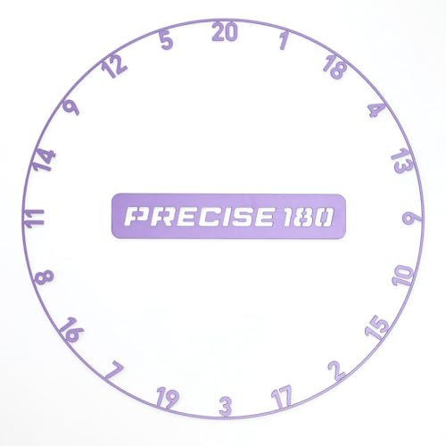 Precise180 - Onepiece Zahlenring - Purple Pulse - Premium Dartzahlenring aus 2mm dicken Stahl - 11 Farben - Dartscheiben Nummernring - Dartzubehör