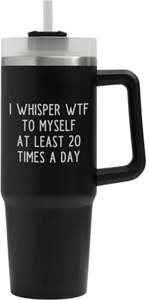 WTF - Vaso grande, taza WTF, termo aislado, taza grande