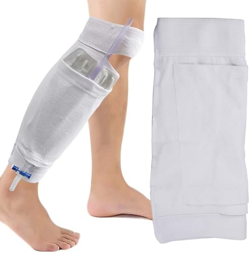 Katheter Beinbeutel Halter,GOMETY Urinbeutelhalter Dehnbar Katheter-Urin-Drainage-Beutel Wadenhalter-Band für Inkontinenz Urinbeutel (M)