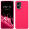 kwmobile Cover per Motorola Moto G85 5G Custodia - Back Case per Smartphone in Silicone TPU - Protezione Gommata - rosa shocking