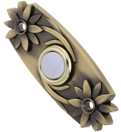 POPETPOP Pulsante Per Campanello Retro Con Luce Led Interruttore Per Casa Ufficio e Hotel Facile Installazione e Compatibile Con Sistemi Bassa Tensione