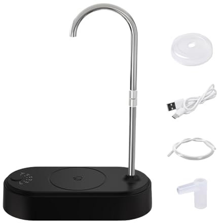 Mini dispensador de agua - bomba de agua eléctrica de escritorio para botellas | Supa de consumo recargable de USB, grifo de agua de la oficina, vertido de botellas portátil, pequeña máquina de hidrat