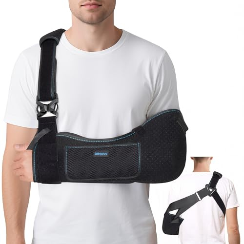 joingood Arm Sling, Size M | For Men and Women, Adjustable Arm Support with Waist Strap, Breathable Comfort, Fits Left or Right Arm