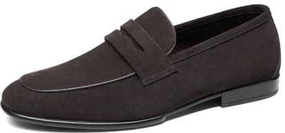 Bruno Marc Mocassini Penny Uomo Pelle Eleganti | Suola antiscivolo testata per 50