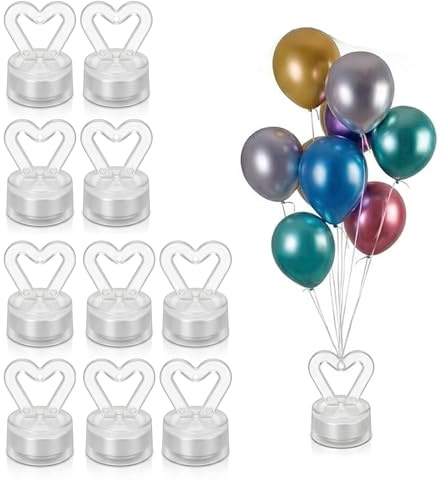 10 Stück Ballongewicht Für Heliumballons & Luftballon Beschwerer | Stabile Kegelform & Kippsicher,Wiederverwendbar & Leicht Zu Befüllen,Vielseitig Für Hochzeit, Geburtstag & Party