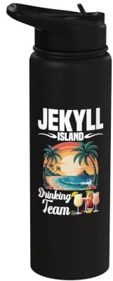 Jekyll Island Fan Travelling Vacation Drinking Jekyll Island Stainless Steel Insulated Water Bottle