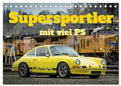 Supersportler mit viel PS (Tischkalender 2026 DIN A5 quer), CALVENDO Monatskalender: Die besten Supersportwagen in diesem Wandkalender. Spektakuläre Bilder von PS Boliden (CALVENDO Mobilitaet)