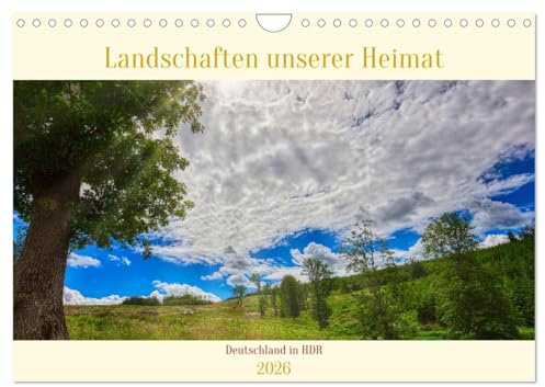 Landschaften unserer Heimat (Wandkalender 2026 DIN A4 quer), CALVENDO Monatskalender: Deutsche Landschaften in HD (CALVENDO Orte)