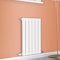 NRG 600x408 Horizontal Flat Panel Designer Radiator Bathroom Central Heating Rad Single Column White