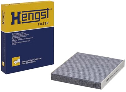 HENGST - Innenraumfilter E975LC - Luftfilter für den Innenraum mit Aktivkohle - Filtert Staub, Pollen & Gerüche für Allergiker - Für saubere Frischluft im KFZ - Automotive Zubehör | Kompatibel mit: ISUZU D-MAX II, D-MAX II Pritsche/Fahrgestell, LEXUS GS, IS III, RC, NISSAN ALMERA II, ALMERA II Hatchback
