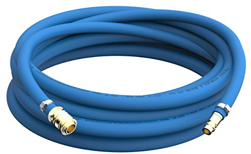 15m Lackierschlauch Ø 9mm Druckluftschlauch antistatisch Garnitur mit Schnellkupplung und Schlauchtülle aus Messing bis 50m am Stück Auswahl: 15m Meter