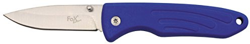 MFH Leichtes Einhand Klappmesser mit TPR Griff (Blau)