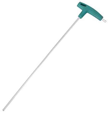 sourcing map Extra Langer Arm T Griff Sechskantschlüssel Chrom Finish 3mm DE de