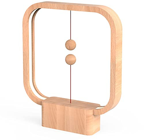 Allocacoc Heng Balance Lamp Quadrat Helles Holz