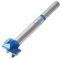 Utoolmart Forstner Bohrer mit Holzbohrung 19 mm Durchmesser Gerader Schaft Hartmetallspitze Professionelle Holzbearbeitung Lochsäge Holzschneider 80 mm Länge Blau für Scharniersperrholz Werkzeug 1St