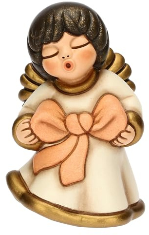 THUN - Angelo custode Amicizia- cernamica - Collezione Angeli - 4,9 x 4,8 x 7,6 cm