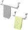 2 Pièces Porte Serviettes, 2 Tailles Porte Torchon, L'accroche Torchon, Installation sans Perçage, avec Bande de Protection Anti Rayures Antidérapante, pour la Cuisine, la Salle de Bain ou Le Garage