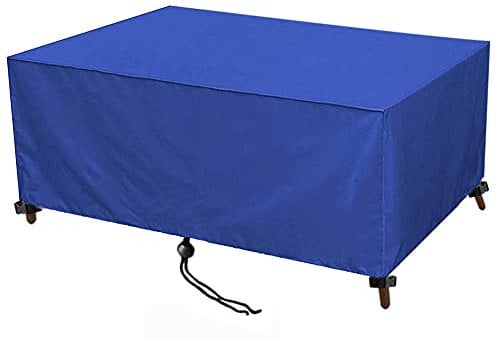 ZZUU Garden Furniture Covers,240x180x110cm(94.5x70.9x43.3in) Rectangular Patio Table Cover,420D Heavy Duty Oxford Tear-Resistant ，Waterproof, Anti-UV, for Outdoor Rattan Patio Furniture Cover， Blue