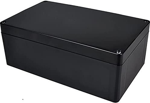 Therlan Elektronik Anschlussdose IP65, Groß Abzweigdose Wasserdicht Verteilerdose Aufputz, ABS Projekt Box Kunststoff Gehäuse Anschlusskasten Elektro Aufputzdose (200 * 120 * 75mm, Schwarz)