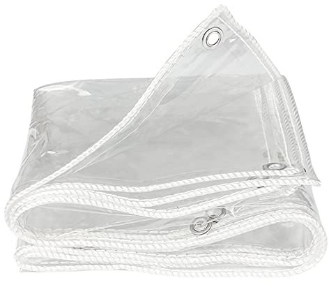 MDCG wasserdichte klar Zeltplane Abdeckplane Hohe Transparenz Dünnschnitt Regentuch Okklusionstuch (Farbe : 0.3mm, Größe : 100x200cm)