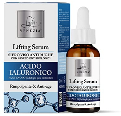 Gesichtsserum Anti-Falten Hyaluronsäure mit biologischen Inhaltsstoffen - 30 ml