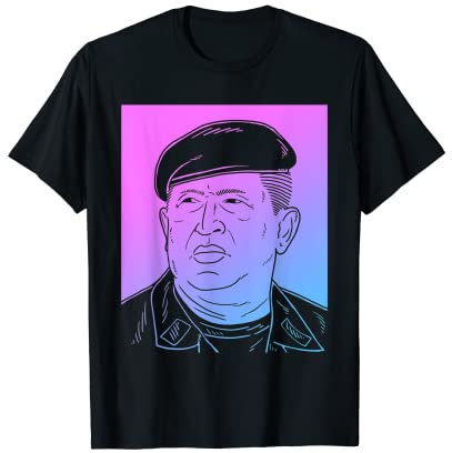 Hugo Chavez Vaporwave Camiseta - Pastel Goth Estética Camiseta