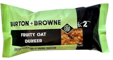 Burton & Browne Fruity Oat Dunker - 60g (Pack 24) | Individually portioned sweet treats ready for professional catering, cafe, and hospitality beverage services.