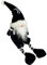 Juventus F.C | Weihnachtszwerg Möbel | 41 cm | Weiß/Schwarz | Offizielles Produkt
