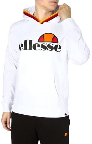 ellesse Ehm919co3 Felpa con Cappuccio, Bianco, S Uomo