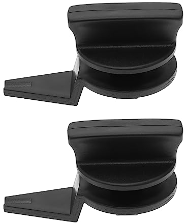 Create idea 2 Sets Warndreieck Abdeckung Knauf Halter Clip Ersatz 1J0867467 3C9867467 1J0867468 3C9867468 Kompatibel mit Touran Kompatibel mit Bora Kunststoff Schwarz