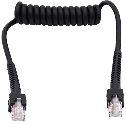cablecc Câble extensible enroulé RJ45 Cat6 8P8C UTP mâle vers mâle Cordon de raccordement réseau LAN Ethernet 100 cm