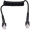 cablecc Cavo a spirale elasticizzato RJ45 Cat6 8P8C UTP maschio a maschio cavo LAN Ethernet Patch Cord 100 cm
