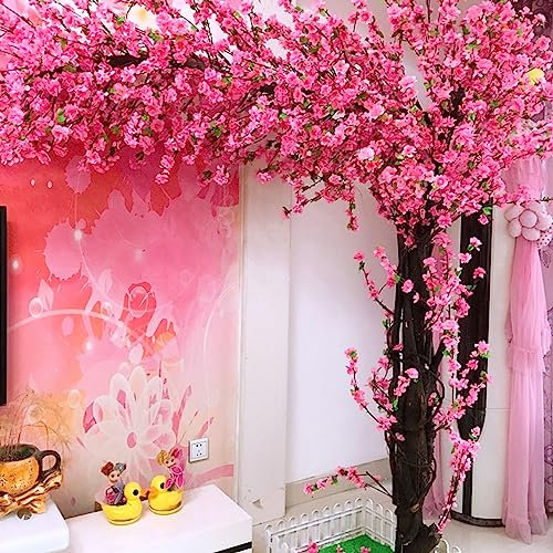 Planta Grande Árboles de Cerezo Artificiales japoneses Árboles Falsos Árbol Hecho a Mano con Base Interior Exterior Oficina en casa Fiesta Boda 1x0.6m/3.2x1.9ft Decoration