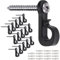 20PCS Q-Hanger Screw Hooks, Zinc Alloy Hanger Hooks for Outdoor String Lights, Wall & Ceiling Hanging, Potted Plants, Wind Chimes Decoration
