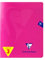 Clairefontaine 313740AMZC Un lot de 3 Cahiers Agrafés Mimesys - 17x22 cm - 96 Pages Grands Carreaux - 90 g - Couverture Polypro - Couleur : Rose