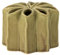 Bloomingville Aleena Vase aus Steingut, Botanik-Thema, gelbes Blumendesign, perfekt für kreative Blumenarrangements, langlebig, handglasiertes Finish, T11 x H8 cm – einzigartiges Dekorationsstück