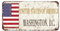 Washington, D.C. Schild, patriotisches Land, Metall-Wandkunst, Dekoration, Vereinigte Staaten von Amerika, Metallschild, Blechschilder für Zuhause, Schlafzimmer, Tor, Outdoor-Wanddekoration, 30,5 x