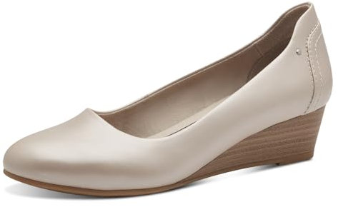 Jana Damen Pumps mit Keilabsatz Vegan, Rosa (Pearlized), 36 EU