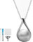 DiDiBirDi S925 Halskette für Asche,Damen Sterling Silber Schmuck Halskette,Asche Anhänger Urnen Mit Trichter-Set und Silbertuch Abwischen, Gedenkgeschenke urnen anhänger