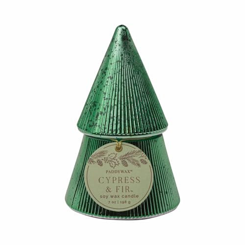Paddywax Holiday Tree Stacking Candle Green - Cypress & Fir