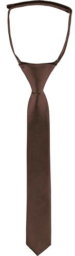 Ladeheid Kinder Jungen Krawatte KJ (31cm x 4cm, Braun24)