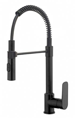 PAINI FRANCE ROBINETTERIE Mitigeur cuisine professionnel 2 jets LYKE Noir Mat - Cuisine