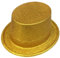 XAGMODSHN Pork Pie Hut Magier Zylinder Bowler Hut Gold