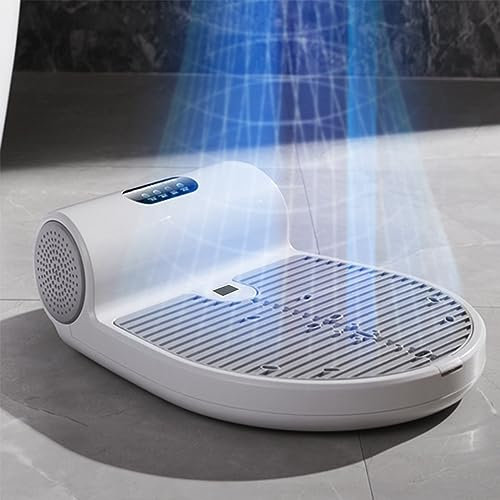 IUBGFTO Sèche-Corps, sèche-Corps après la Douche, Douche à air 1350 W, sèche-Cheveux à ions négatifs, sèche-Mains pour la Maison et la Salle de Bain, sans calcaire (avec calcaire)