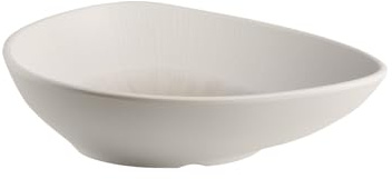 APS 85518 Schale BLUSH, Melamin, 23 x 18 cm, Höhe 5 cm, weiß/beige