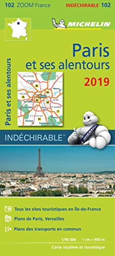 Michelin Paris et ses alentours 2019: Zoom Karte widerstandsfähig 1:90.000 (MICHELIN Zoomkarten)