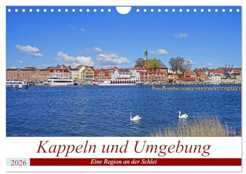 Kappeln und Umgebung (Wandkalender 2026 DIN A4 quer), CALVENDO Monatskalender: Mit dem Fahrrad die Region um Kappeln erkunden (CALVENDO Orte)